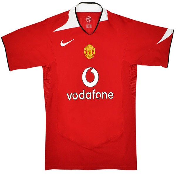 Camiseta Manchester United Primera equipo Retro 2005-06 Rojo